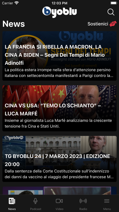 Byoblu - La Tv dei cittadini Screenshot