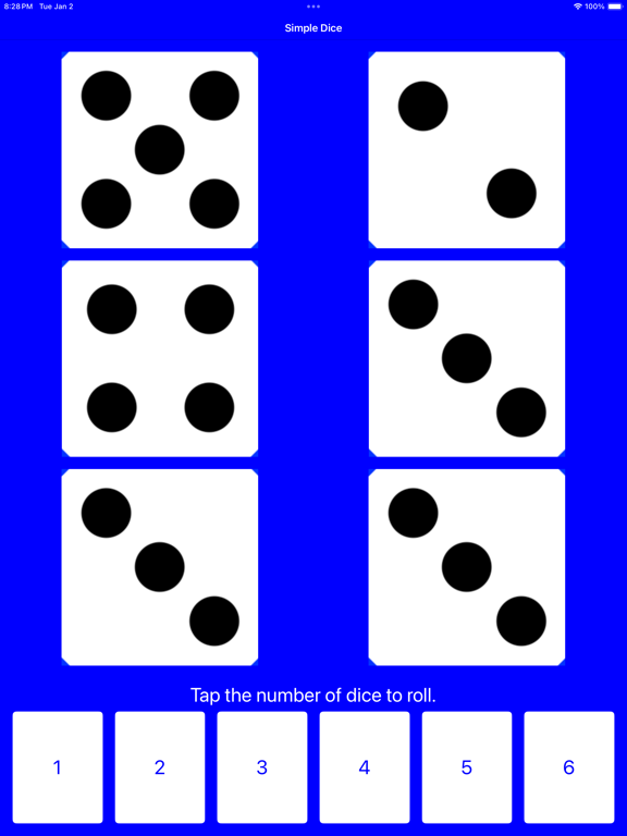 Screenshot #6 pour Simple Dice: Roll 1-6 Dice!