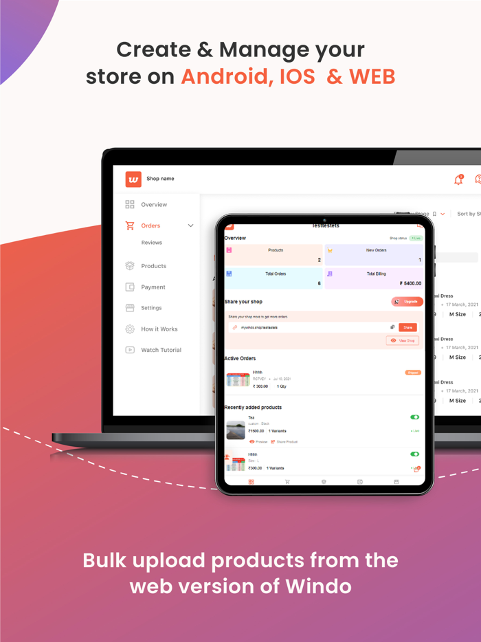 Windo - Create Ecommerce Store