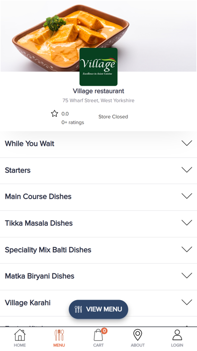 Village Restaurant Screenshot