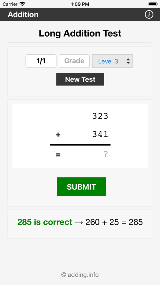#4. Long Addition (iOS) Podle: H Valeur