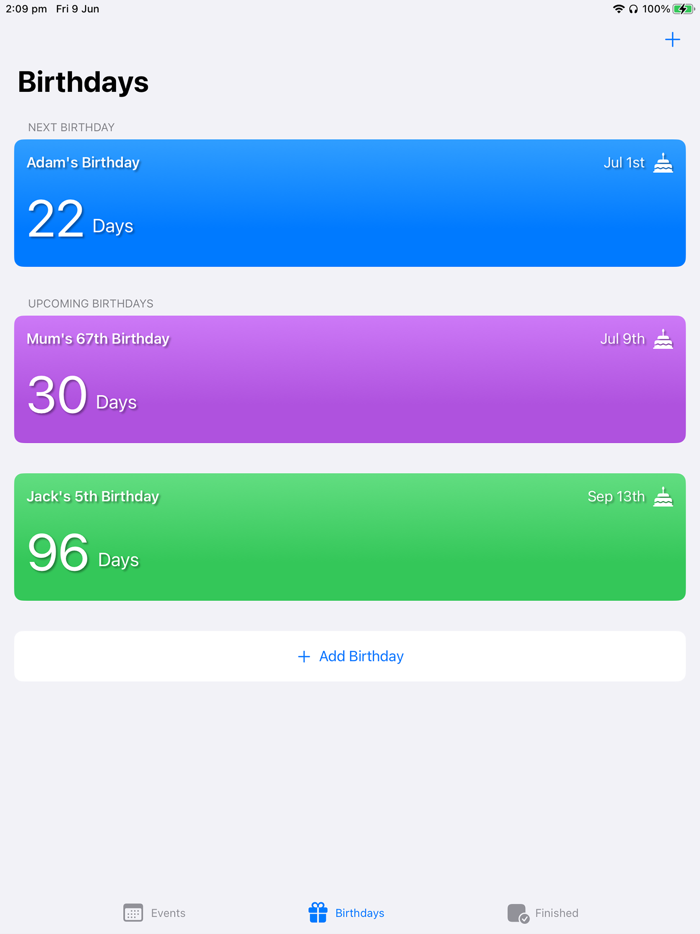 Countdown Calendar Widgets