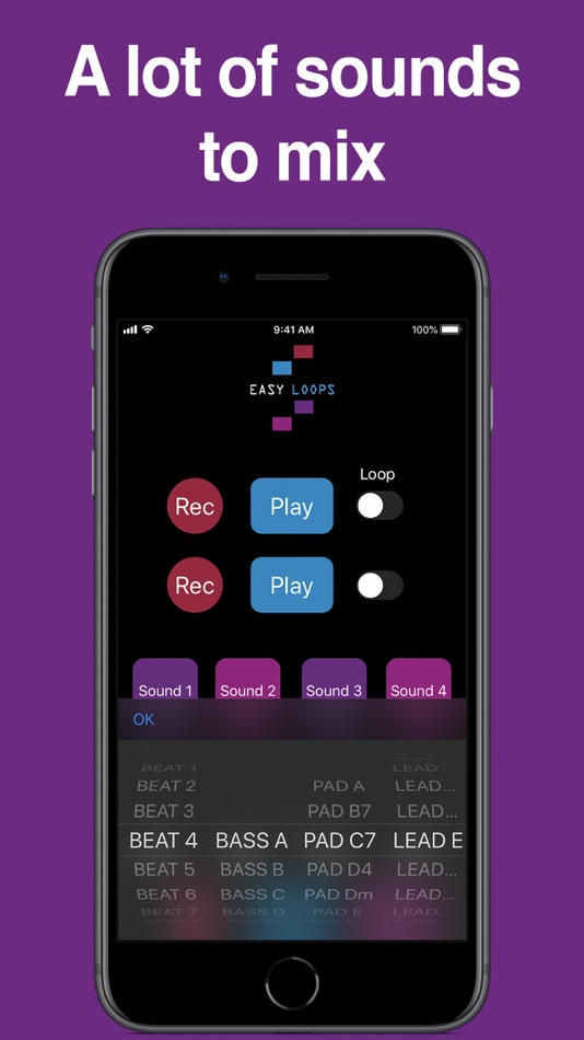 #2. EasyLoops: for music creators (iOS) Podle: Carlos Obando