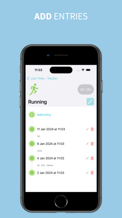 Last Time - Tracker Screenshot