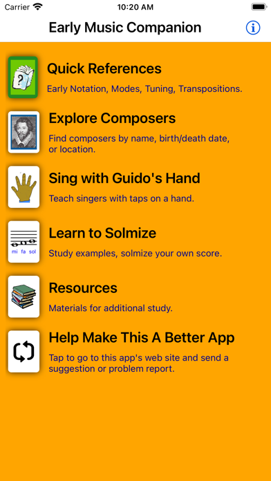 Early Music Companion Screenshot