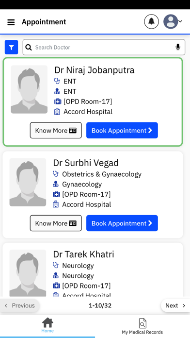 Accord Hospital Screenshot