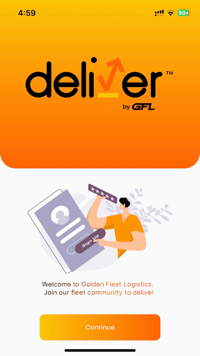 Deliver Partner Screenshot