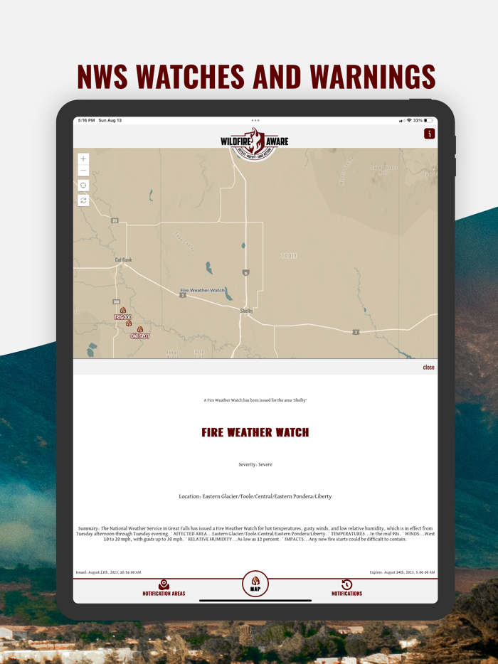 Wildfire Aware  Fire Alerts