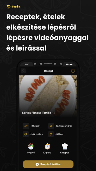 I-Foodie: Étrendtervező App Screenshot