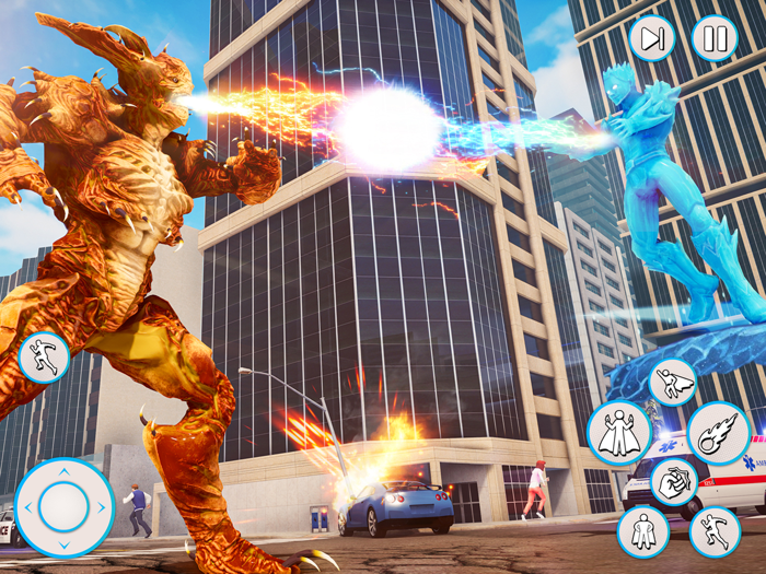 Ice Superhero Crime City Games