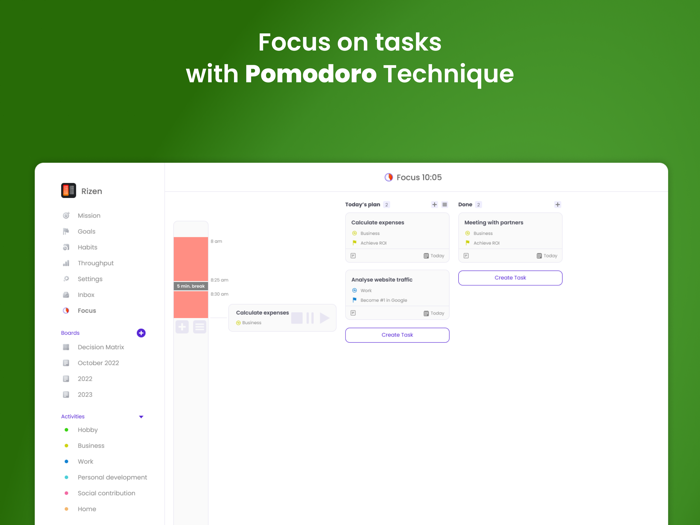 Rizen - Habit Tracker Planner