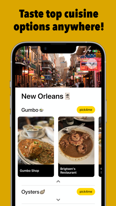 pick4me: Discover restaurants Screenshot