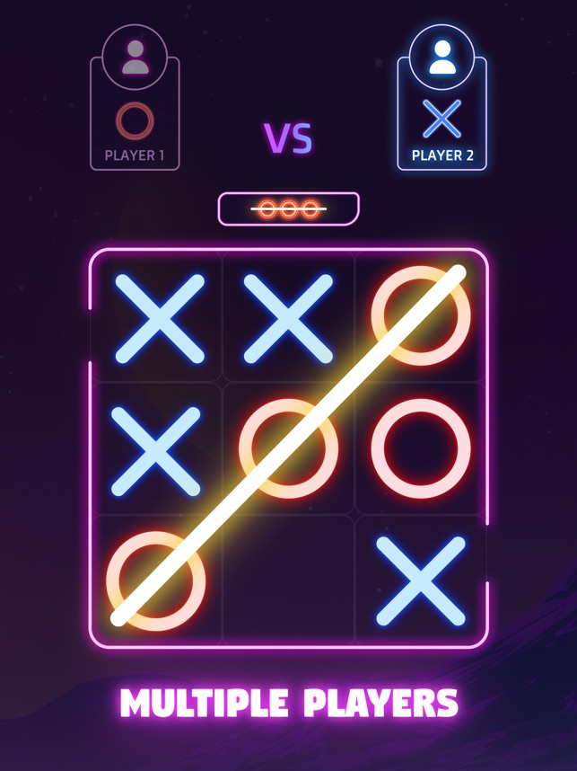 Tic Tac Toe Glow : XO Game
