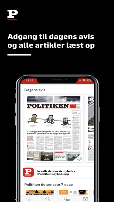Politiken e-avisen Screenshot