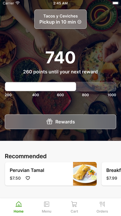 Tacos y Ceviches Screenshot