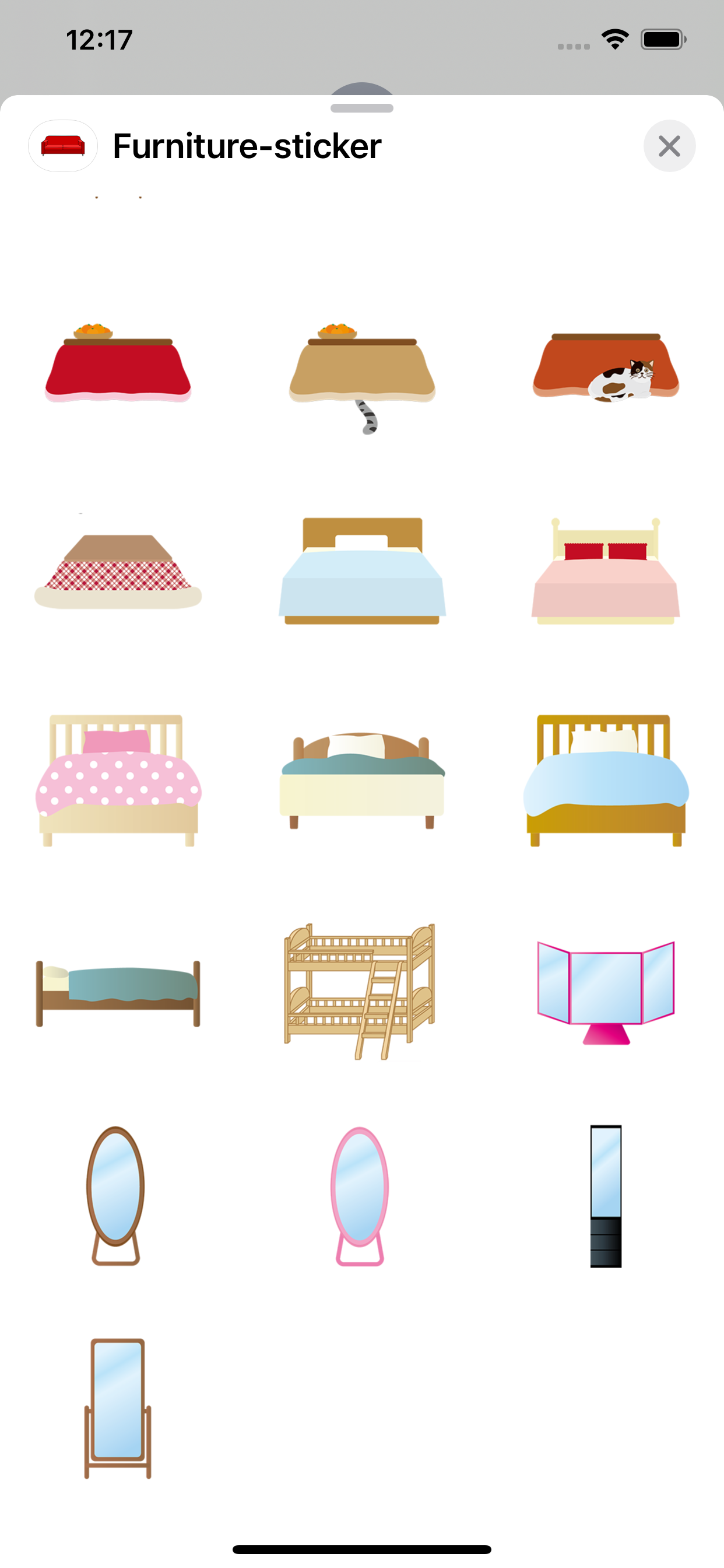 Pegatinas de muebles