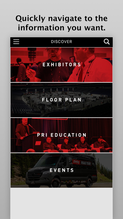 PRI Trade Show 2023 Screenshot