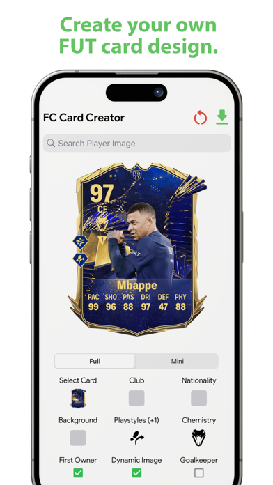 FC 24 Card Creator Screenshot