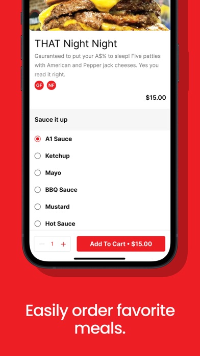 THAT Burger Spot app Screenshot