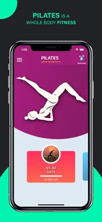 Pilates Yoga Fitness Workouts: Screenshot 1 von 8