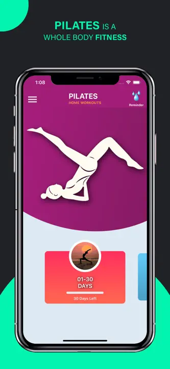 Pilates Yoga Fitness Workouts: Screenshot 1 von 8