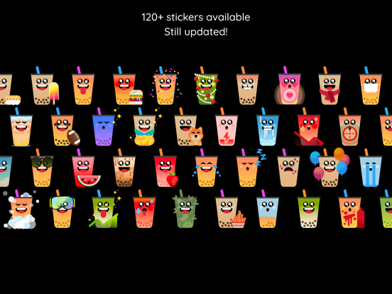 Screenshot #4 pour Boba Yeah stickers