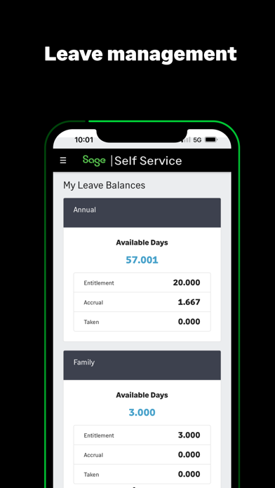 Sage HR & Payroll Self Service iPhone screenshot 6