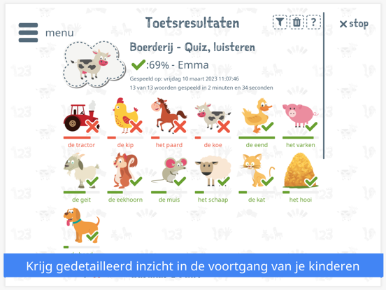 Kinderen Talen Leren Met Emma iPad app afbeelding 6