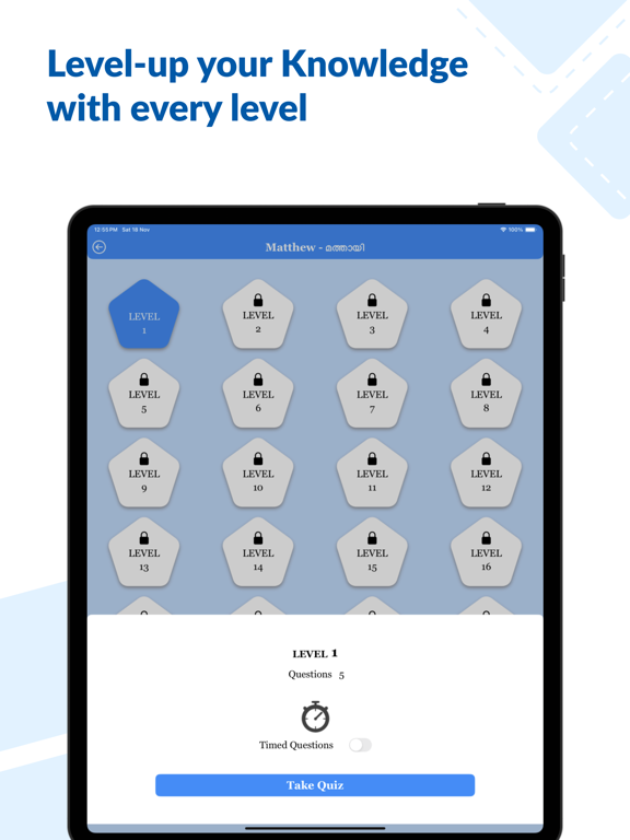 Screenshot #6 pour Bible Quiz - Malayalam