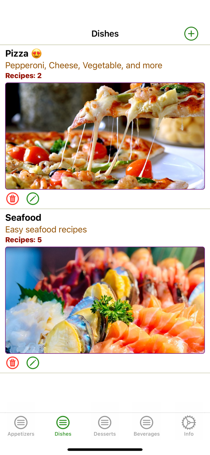 My Recipes Create and Share