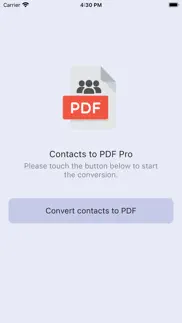 contacts to pdf pro iphone screenshot 1