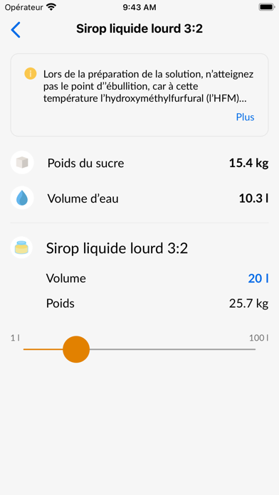 Screenshot #3 pour Calculatrice pour apiculteurs