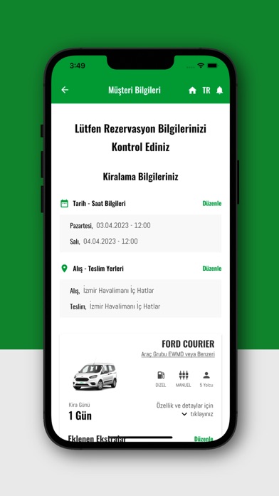 Erboy Rent a Car Screenshot
