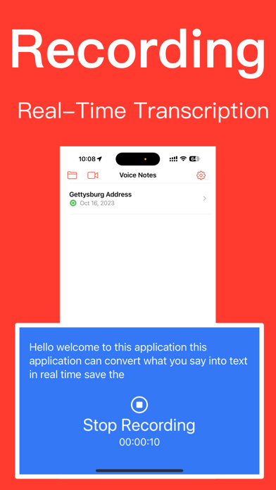 RecAI - Speech to Text,Trans Screenshot