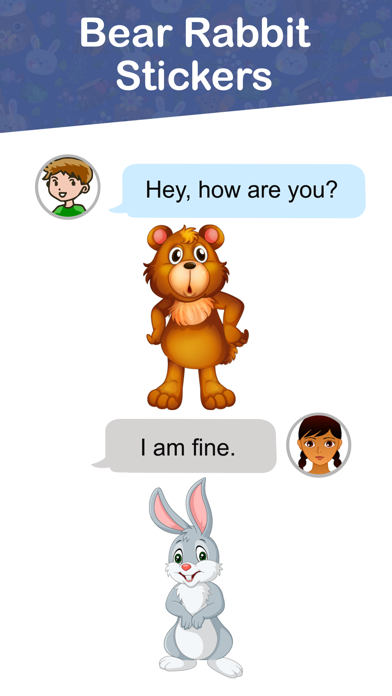 Screenshot #2 pour Bear Rabbit Stickers
