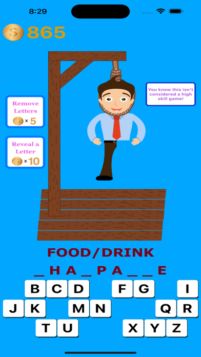 Hangman in English or Spanish Screenshot