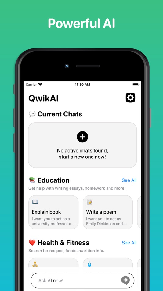 #3. Ai Prompts & Shortcuts: QwikAi (iOS) Podle: Funn Apps