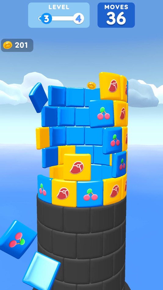 #2. Mahjong Tower 3D (iOS) โดย: MYAPPFREE S.R.L.