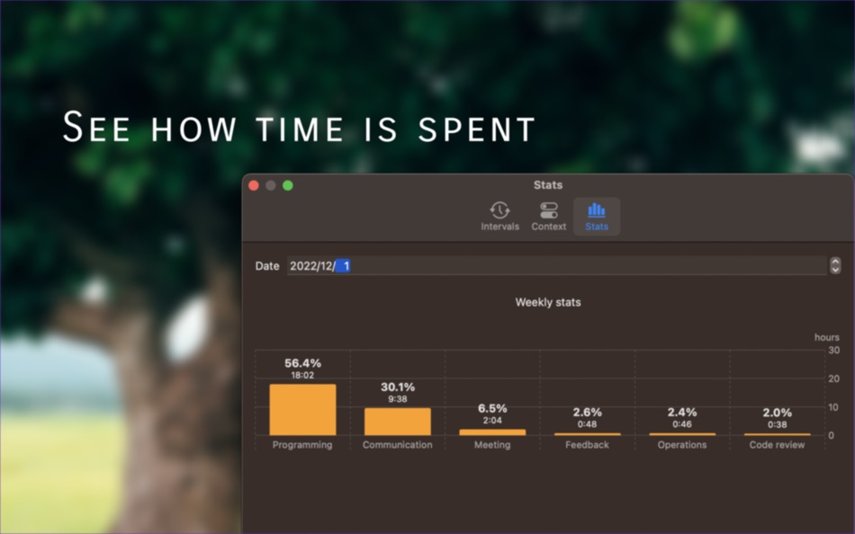 #3. TomatoTime: focus time tracker (macOS) Podle: Yi Ju Chen