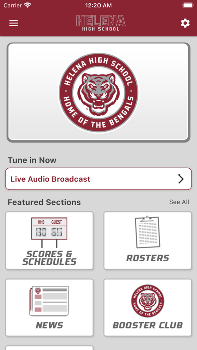 Helena High School Athletics Screenshot