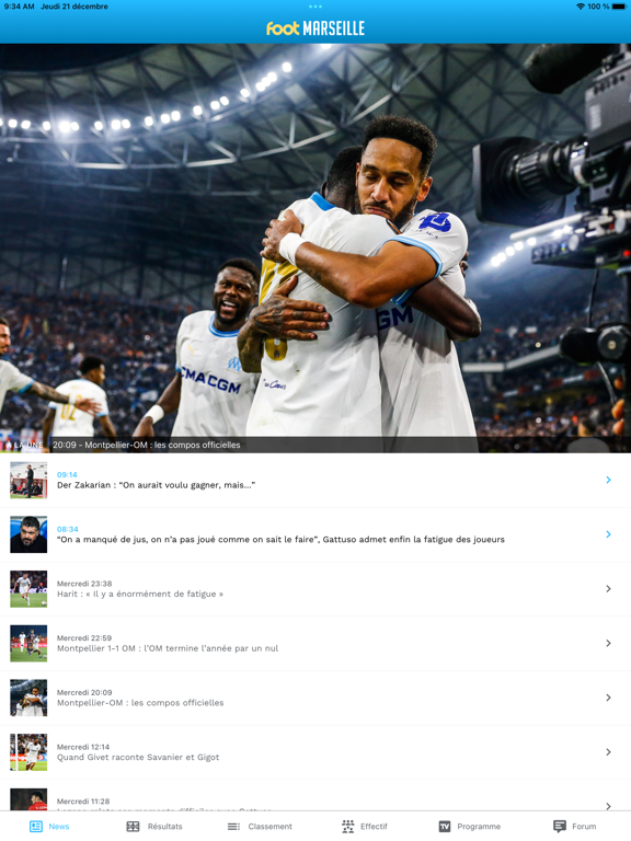 Screenshot #5 pour Foot Marseille