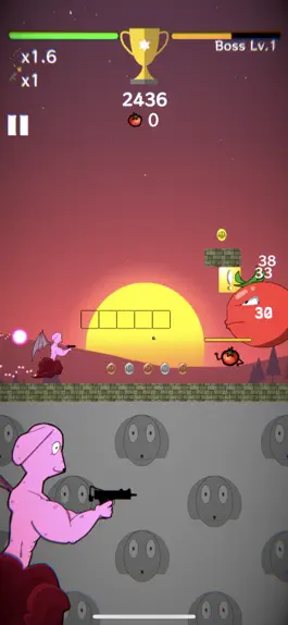 Game screenshot ネ・モウケン【エンドレススクロールシューティング】 apk