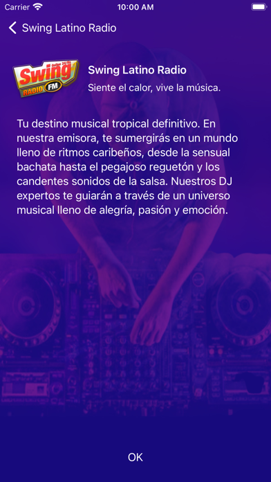 Swing Latino Radio Screenshot