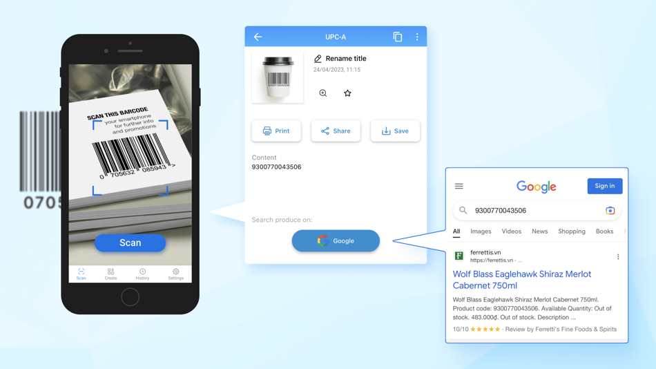 #4. Barcode Scanner - QR Reader * (iOS) Podle: TOH CO.,LTD