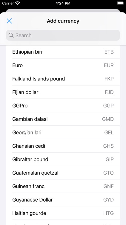 Convertible currency