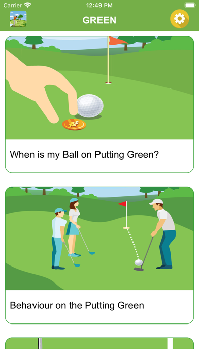 easyGolf Rules Screenshot