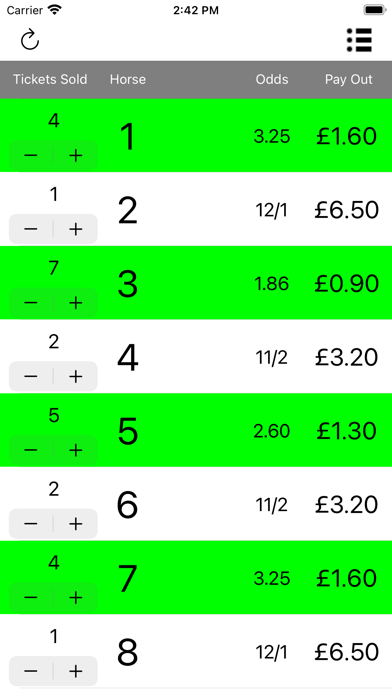 Race Night - Tote Calculator Screenshot