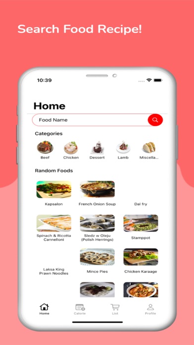 Food Reciper Screenshot
