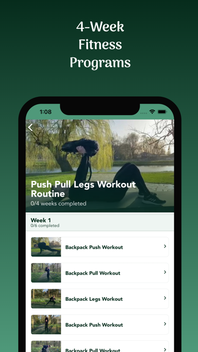 Backpack Workout Screenshot
