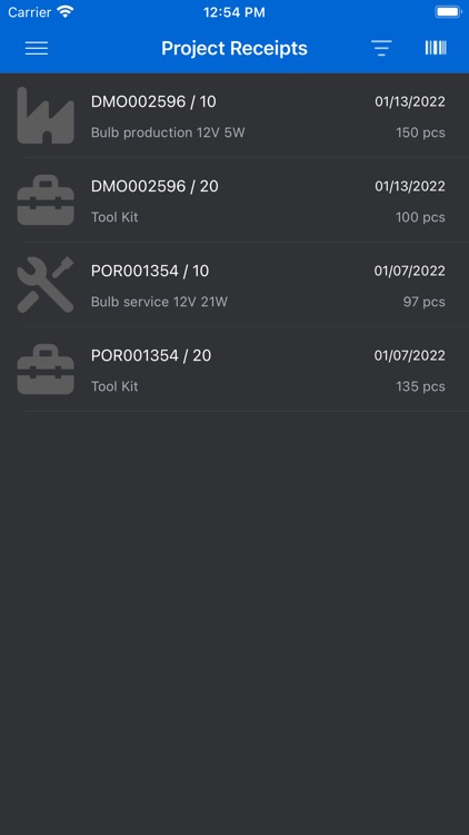Infor LN Project Receipts screenshot-6